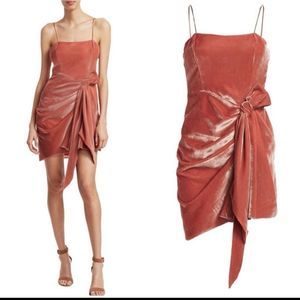 NWT Velvet Square Neckline Mini Dress w/ Tags, “KIKI”